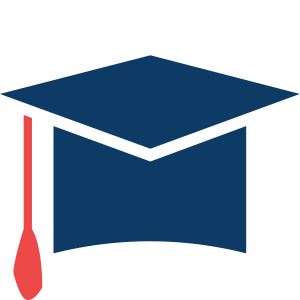 Symbol eines Diplomhuts